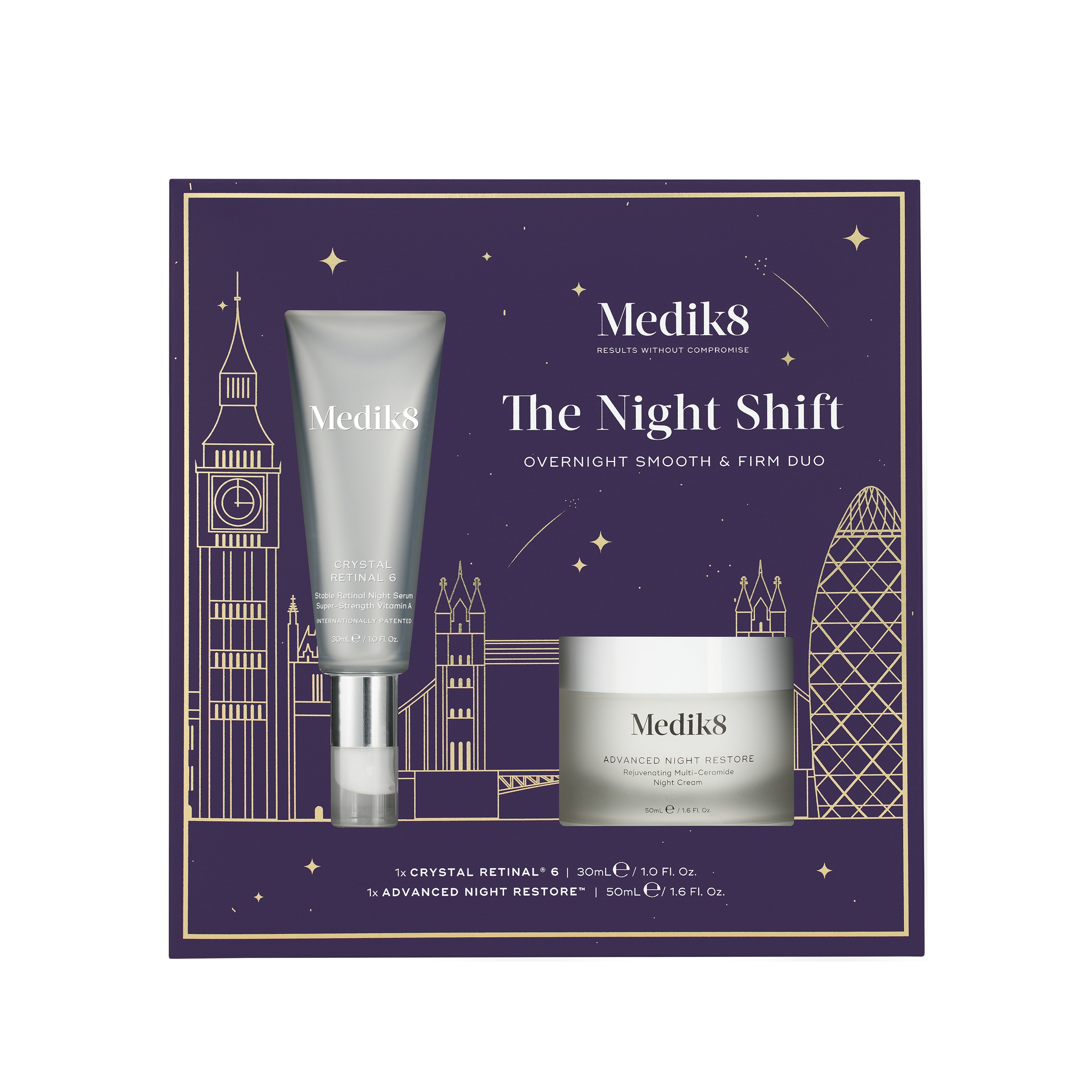 Vánoční balíček The Night Shift: Overnight Smooth & Firm Duo